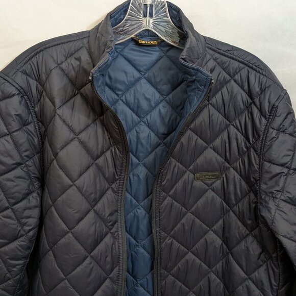 Barbour Dark Navy lightweight quilted jacket medium Men's - Picture 1 of 8